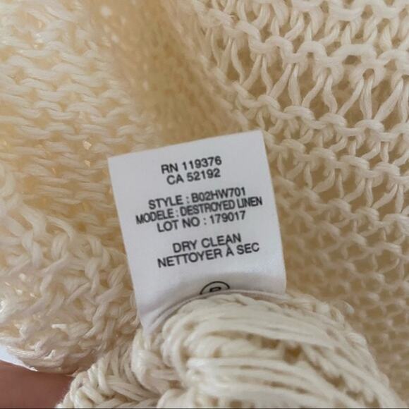 Helmut Lang Destroyed Linen Open Knit Sweater - Picture 8 of 8